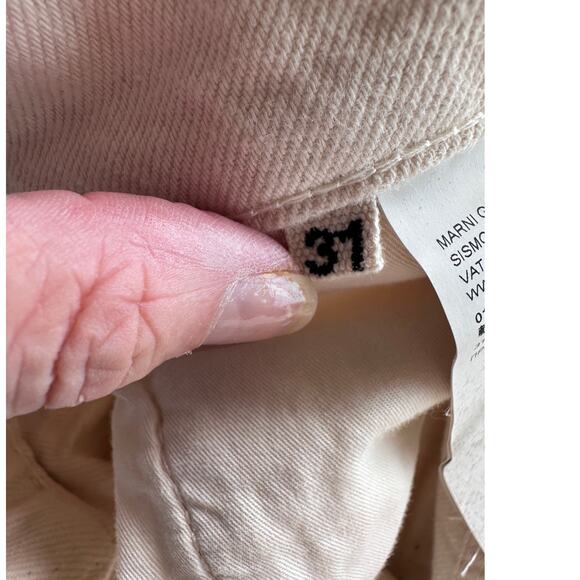 Marni Floral Print Flared Floral Painted Denim Jeans 31 - Picture 9 of 14